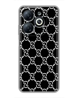 Чохол для Infinix Smart 8 з картинкою «Gucci — сітчастий паттерн»