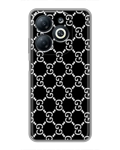 Чохол для Infinix Smart 8 з картинкою «Gucci — сітчастий паттерн»