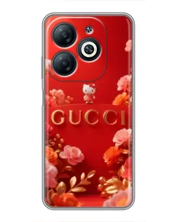 Чохол для Infinix Smart 8 з картинкою «Gucci — золотий сад»