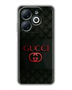 Чохол для Infinix Smart 8 з картинкою «Gucci — стьобаний чорний»