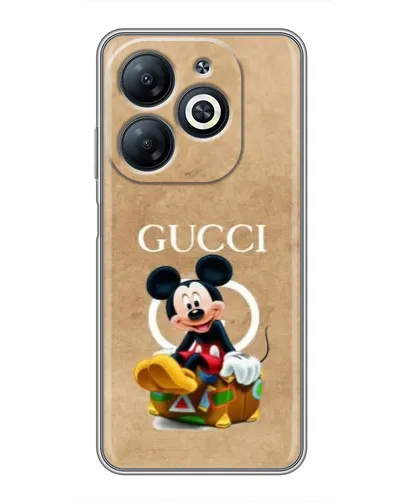 Чохол для Infinix Smart 8 з картинкою «Міккі Маус Gucci — крафт»