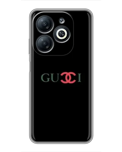 Чохол для Infinix Smart 8 з картинкою «Gucci — червоний градієнт»