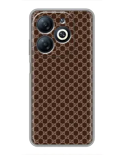 Чехол для Infinix Smart 8 с картинкой «Gucci — шоколадная сетка»