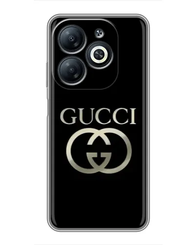 Чехол для Infinix Smart 8 с картинкой «Gucci — золото на черном» Чехол для Infinix Smart 8 с картинкой «Gucci — золото на черном»