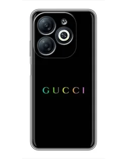 Чехол для Infinix Smart 8 с картинкой «Gucci — неоновый минимализм»
