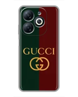 Чехол для Infinix Smart 8 с картинкой «Gucci — темно-зеленый градиент»