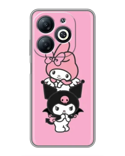 Чехол для Infinix Smart 8 с картинкой «My Melody и Kuromi»