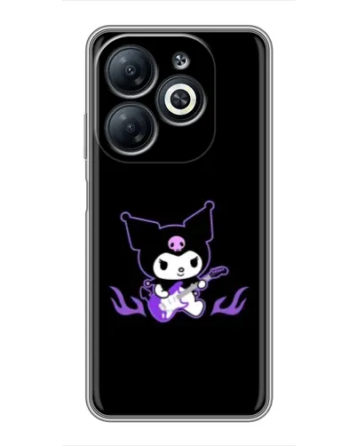 Чехол для Infinix Smart 8 с картинкой «Электрическая Kuromi»