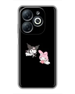 Чехол для Infinix Smart 8 с картинкой «My Melody и Kuromi»