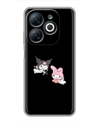 Чехол для Infinix Smart 8 с картинкой «My Melody и Kuromi»