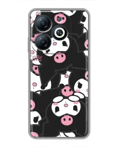 Чехол для Infinix Smart 8 с картинкой «Паттерн голов Куроми»