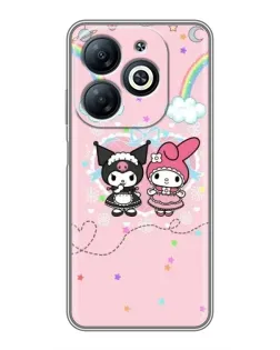 Чехол для Infinix Smart 8 с картинкой «My Melody и Kuromi»