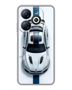 Чехол для Infinix Smart 8 с картинкой «Вид сверху — BMW M»