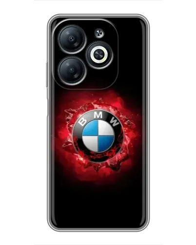 Чехол для Infinix Smart 8 с картинкой «Логотип BMW — вспышка» Чехол для Infinix Smart 8 с картинкой «Логотип BMW — вспышка»