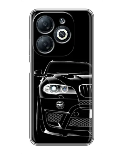 Чехол для Infinix Smart 8 с картинкой «Темный силуэт BMW» Чехол для Infinix Smart 8 с картинкой «Темный силуэт BMW»