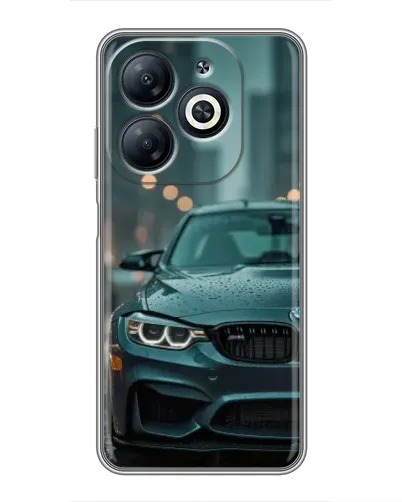 Чехол для Infinix Smart 8 с картинкой «BMW в огнях города» Чехол для Infinix Smart 8 с картинкой «BMW в огнях города»