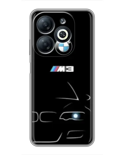 Чехол для Infinix Smart 8 с картинкой «Минималистичный принт BMW M3» Чехол для Infinix Smart 8 с картинкой «Минималистичный принт BMW M3»