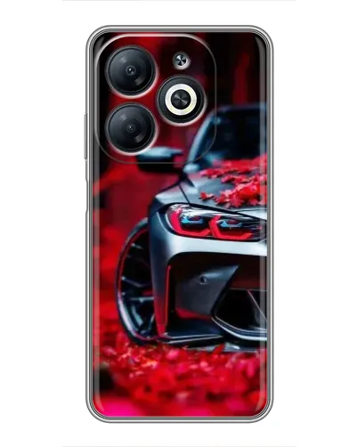 Чехол для Infinix Smart 8 с картинкой «Спортивная BMW и цветы» Чехол для Infinix Smart 8 с картинкой «Спортивная BMW и цветы»