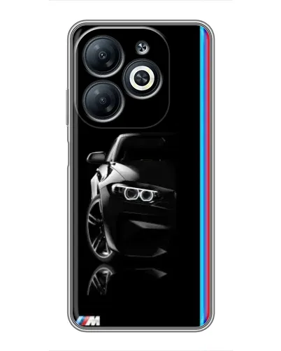 Чехол для Infinix Smart 8 с картинкой «Силуэт BMW в темноте» Чехол для Infinix Smart 8 с картинкой «Силуэт BMW в темноте»