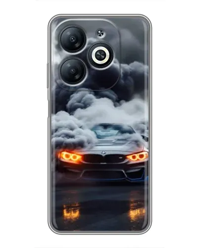 Чехол для Infinix Smart 8 с картинкой «BMW в дыму» Чехол для Infinix Smart 8 с картинкой «BMW в дыму»