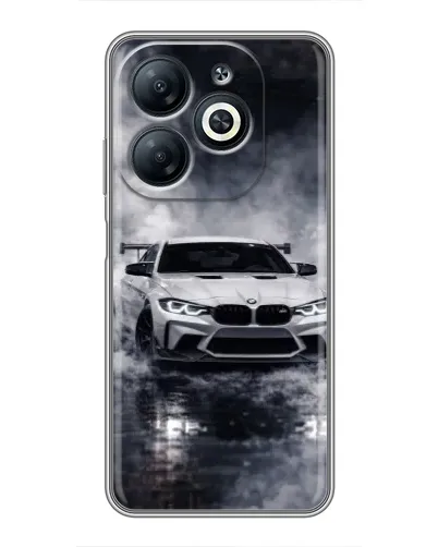 Чехол для Infinix Smart 8 с картинкой «BMW сквозь туман» Чехол для Infinix Smart 8 с картинкой «BMW сквозь туман»