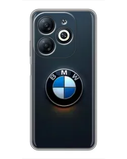Чехол для Infinix Smart 8 с картинкой «Логотип BMW — минимализм»