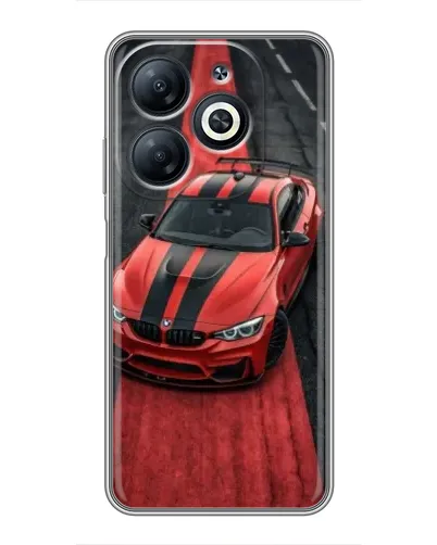Чехол для Infinix Smart 8 с картинкой «BMW на красной дорожке» Чехол для Infinix Smart 8 с картинкой «BMW на красной дорожке»