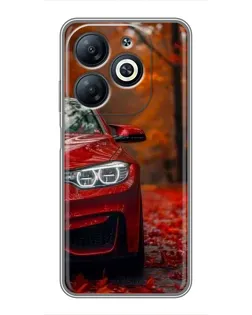 Чехол для Infinix Smart 8 с картинкой «Осенняя BMW M4»