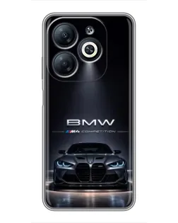Чохол для Infinix Smart 8 з картинкою «BMW крізь нічне місто» Чохол для Infinix Smart 8 з картинкою «BMW крізь нічне місто»