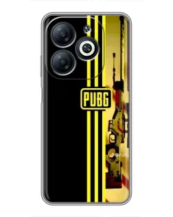 Чехол для Infinix Smart 8 с картинкой «PUBG — камуфляжный шлем»