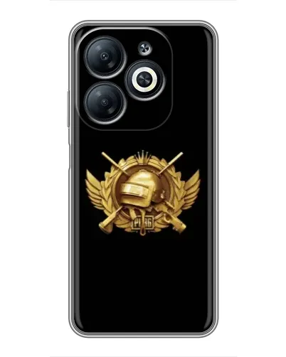 Чехол для Infinix Smart 8 с картинкой «PUBG — оранжевый градиент» Чехол для Infinix Smart 8 с картинкой «PUBG — оранжевый градиент»