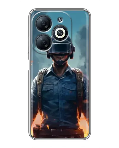 Чехол для Infinix Smart 8 с картинкой «PUBG — реалистичный герой» Чехол для Infinix Smart 8 с картинкой «PUBG — реалистичный герой»