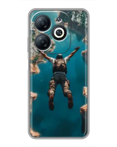 Чехол для Infinix Smart 8 с картинкой «PUBG — свободное падение» Чехол для Infinix Smart 8 с картинкой «PUBG — свободное падение»