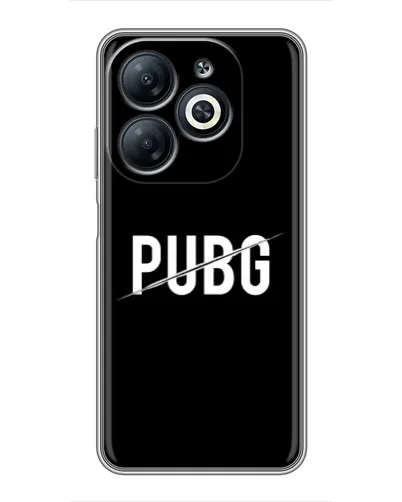 Чехол для Infinix Smart 8 с картинкой «PUBG — белый логотип» Чехол для Infinix Smart 8 с картинкой «PUBG — белый логотип»