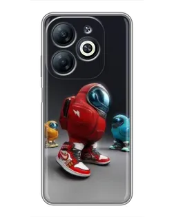 Чохол для Infinix Smart 8 з картинкою «Among Us — 3D стиль»