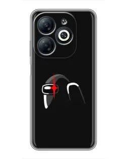 Чохол для Infinix Smart 8 з картинкою «Among Us шолом»