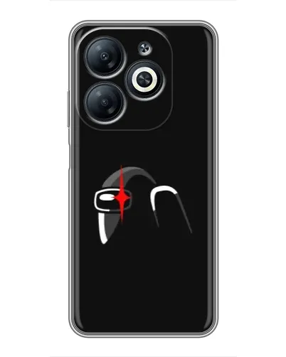 Чохол для Infinix Smart 8 з картинкою «Among Us шолом»