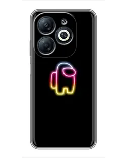 Чохол для Infinix Smart 8 з картинкою «Among Us градієнт»