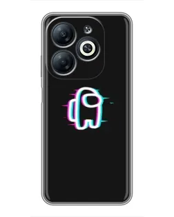 Чохол для Infinix Smart 8 з картинкою «Among Us неон»