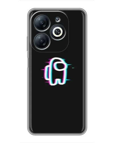 Чохол для Infinix Smart 8 з картинкою «Among Us неон»