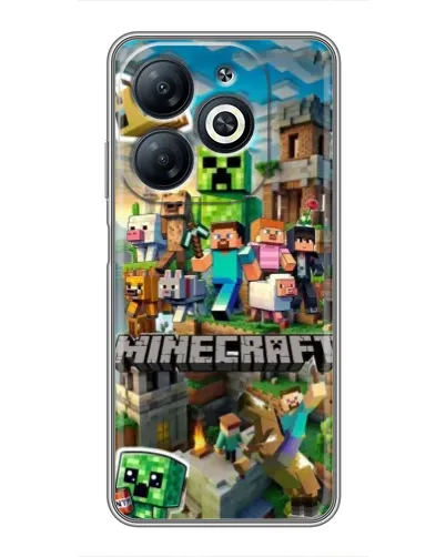 Чехол для Infinix Smart 8 с картинкой «Замок Minecraft» Чехол для Infinix Smart 8 с картинкой «Замок Minecraft»