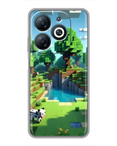 Чехол для Infinix Smart 8 с картинкой «Minecraft летний день» Чехол для Infinix Smart 8 с картинкой «Minecraft летний день»