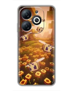 Чехол для Infinix Smart 8 с картинкой «Поле подсолнухов»
