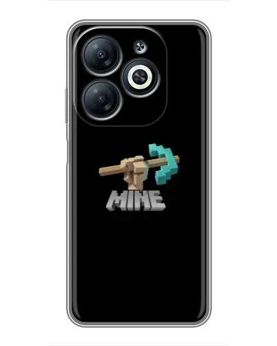 Чехол для Infinix Smart 8 с картинкой «Алмазная кирка» Чехол для Infinix Smart 8 с картинкой «Алмазная кирка»