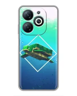 Чохол для Infinix Smart 8 з картинкою «Черепаха Minecraft» Чохол для Infinix Smart 8 з картинкою «Черепаха Minecraft»