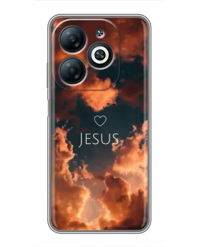 Чехол для Infinix Smart 8 с картинкой «Сияние Имени Jesus»