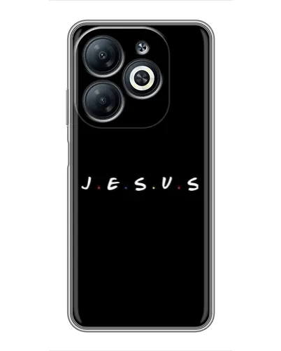 Чехол для Infinix Smart 8 с картинкой «Точки веры J.E.S.U.S.»