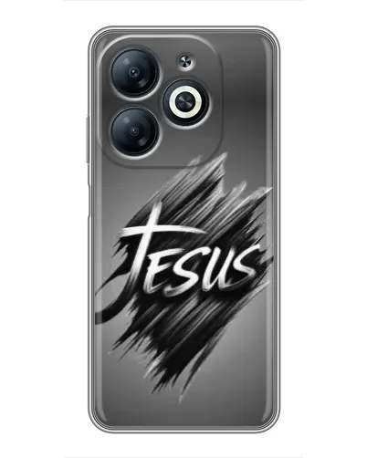 Чехол для Infinix Smart 8 с картинкой «Надпись Jesus Graffiti»
