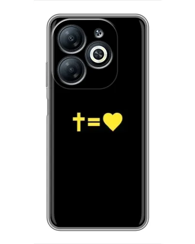 Чехол для Infinix Smart 8 с картинкой «Сердце и Крест»