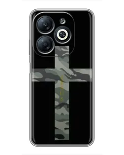 Чехол для Infinix Smart 8 с картинкой «Милитари Крест»